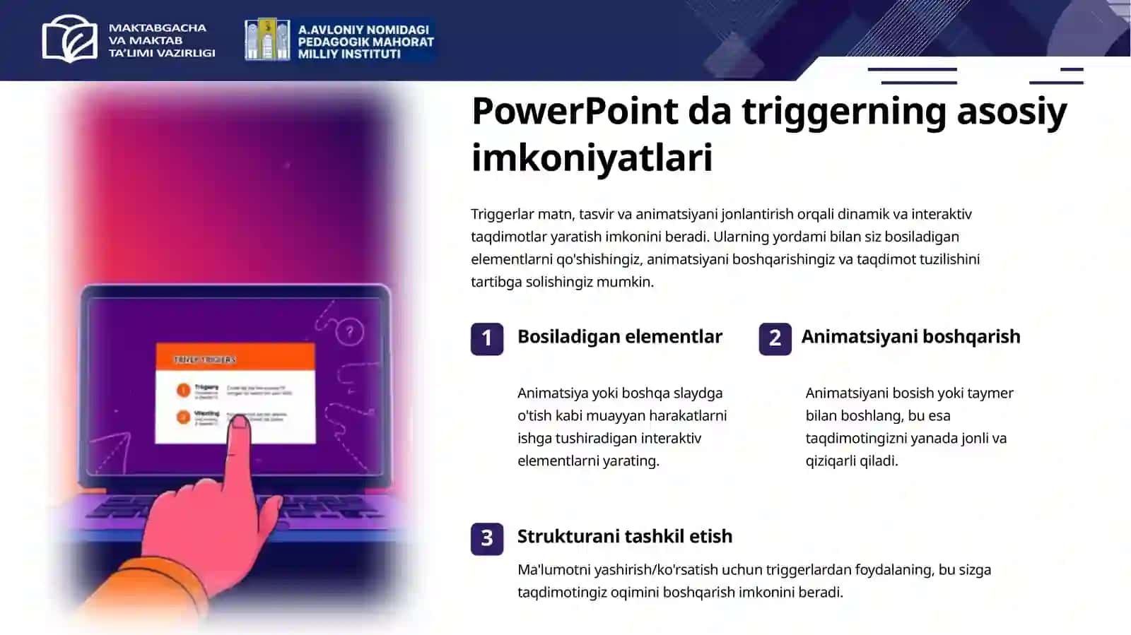 Interaktiv va vizual o‘quv materiallarini yaratish 2