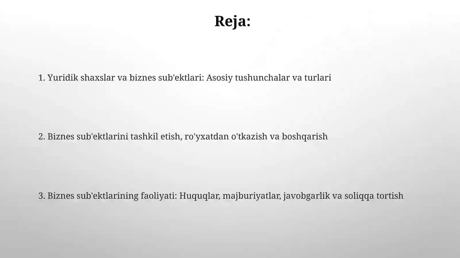 Tijoratchiyuridikshaxslar 2