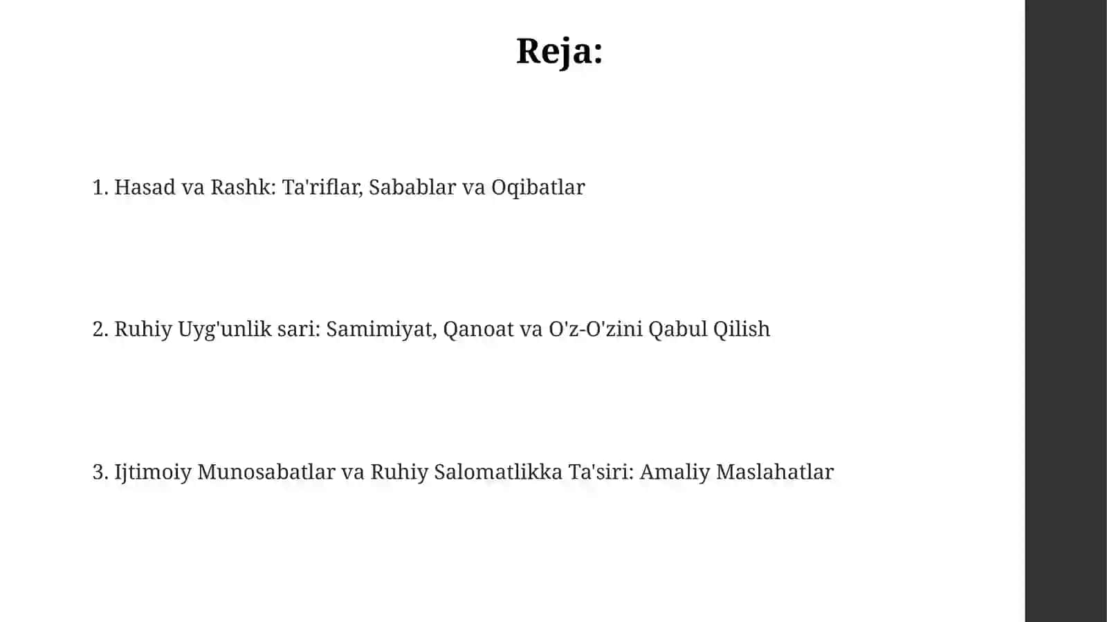 Til odobi. Hasad va havas 2