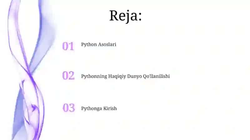 Pythonning Haqiqiy Dunyo Qo'llanilishi 2
