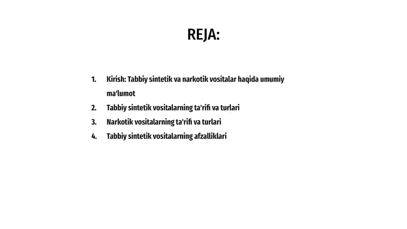 Tabbiy sintetik va narkotik vosiytalarning foyda va zarari 2