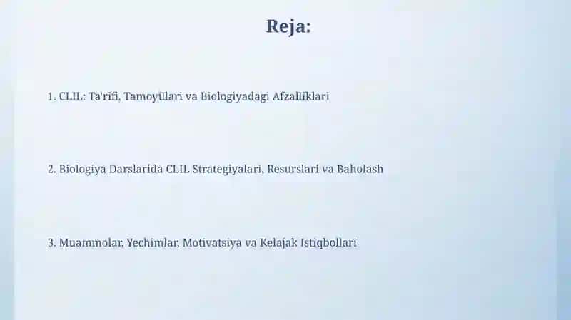 Biologiya fanlarini oʻqitishda CLIL (Content and Language Integrated Learning) yondashuvi 2