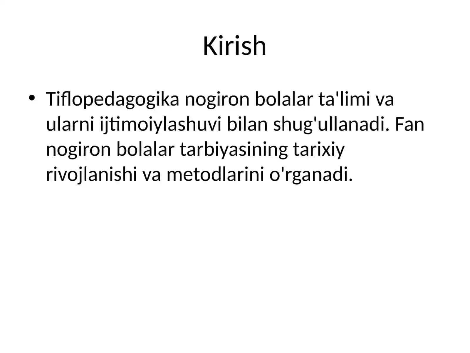 Tiflopedagogika Fani Tarixi 2