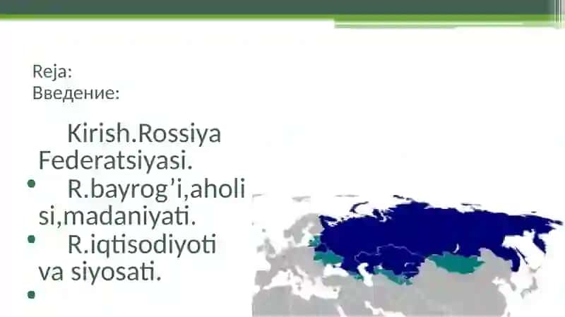 ROSSIYA FEDERATSIYASI 2