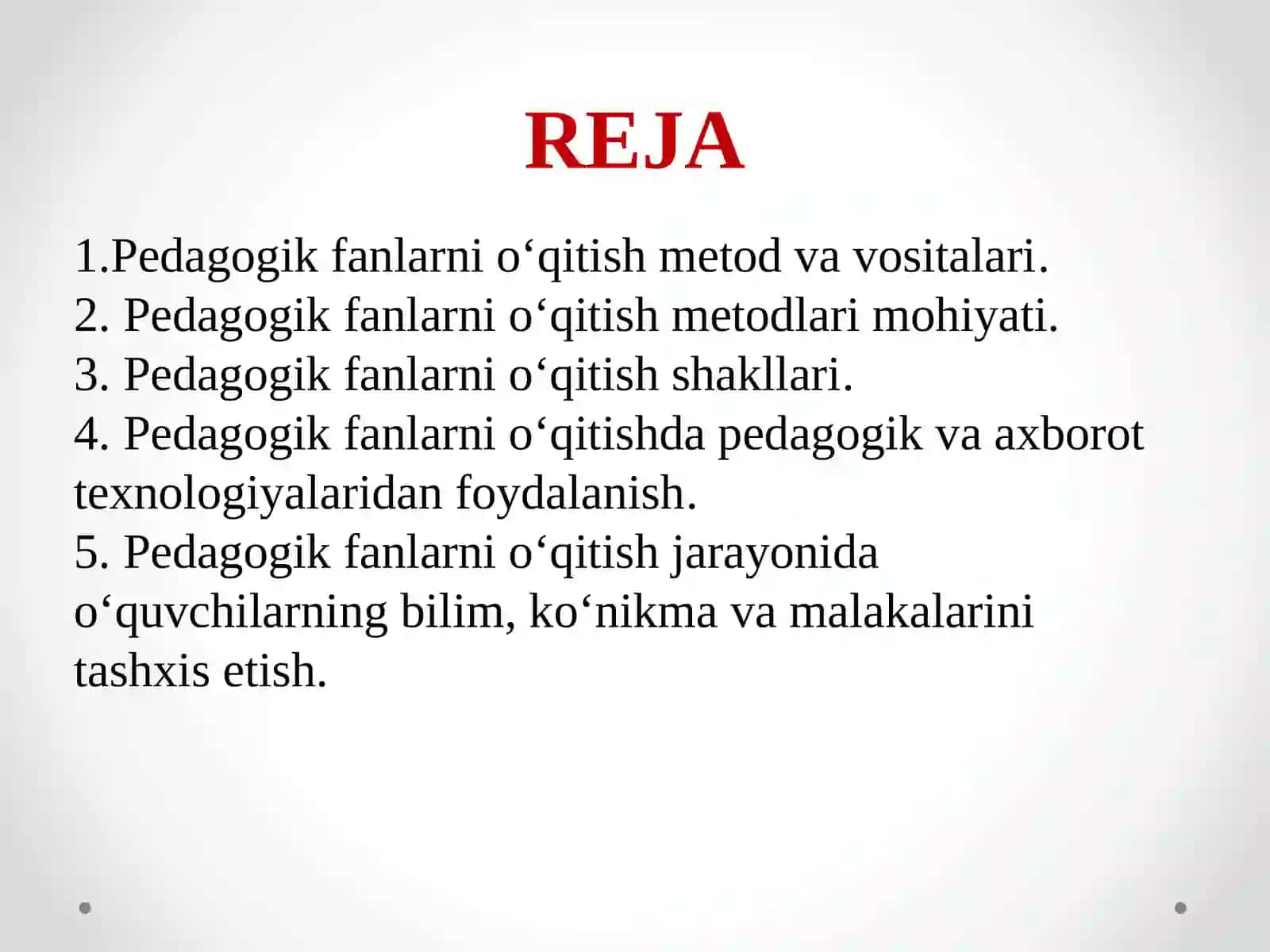 Pedagogik fanlarni o‘qitish metodlari mohiyati 2