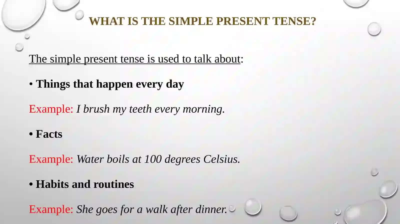 Present simple tense simple present tense 2