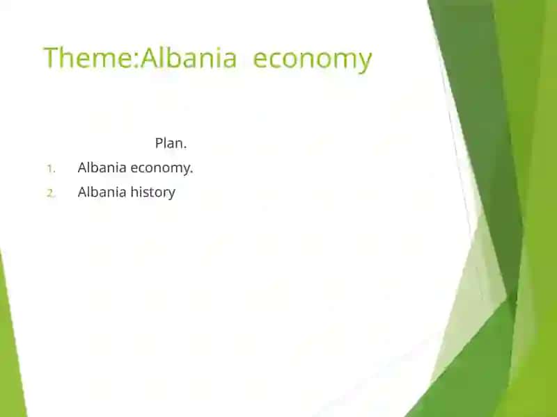 Albania economy 2