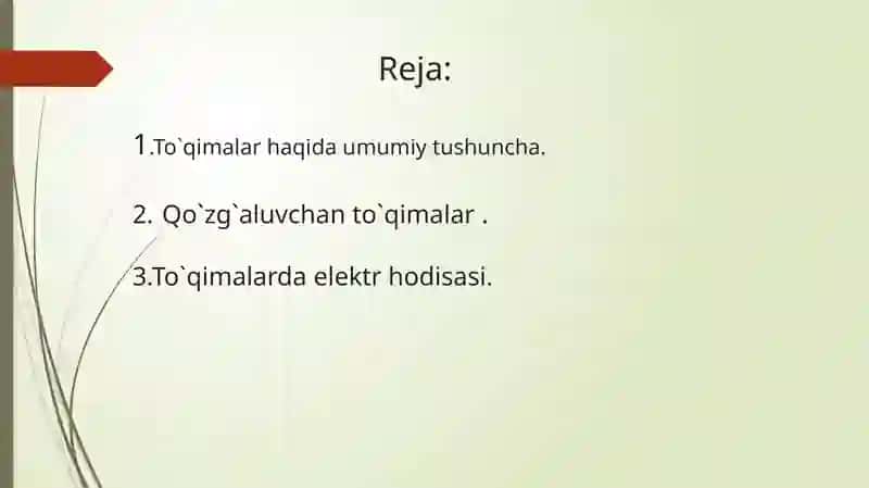 Qo`zg`aluvchan to`qimalar 2