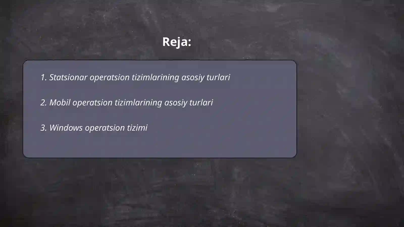 Statsionar va mobil operatsion tizimlar va ularning turlari 2