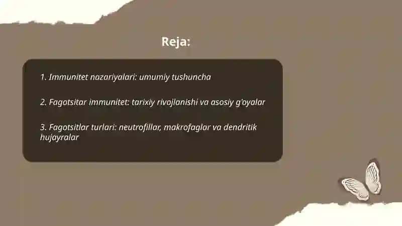 Immunitet (teoriyadari) g'oyalari 2
