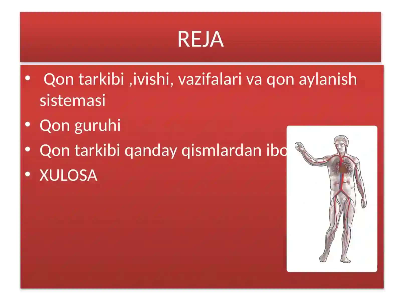 QON VA UNING TARKIBI.QON GURUHLARI 2