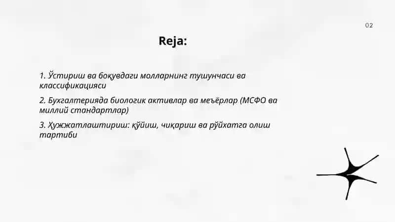 Ўстириш ва боқувдаги молларнинг ҳисоби 2