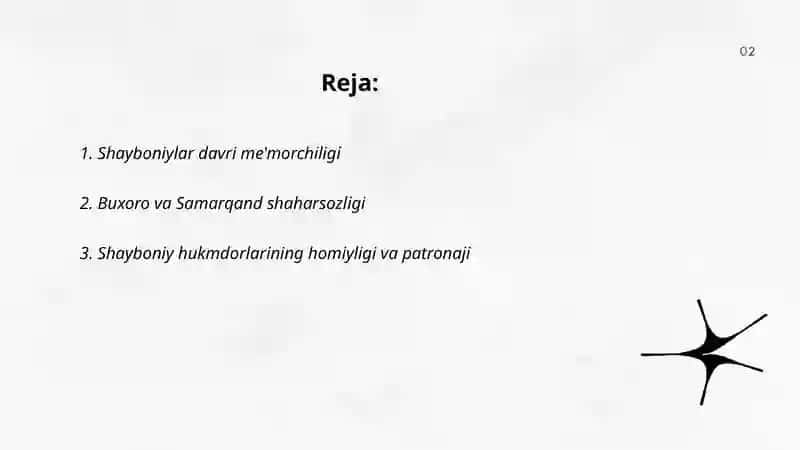 Shayboniylar davri madaniyati san'at 2