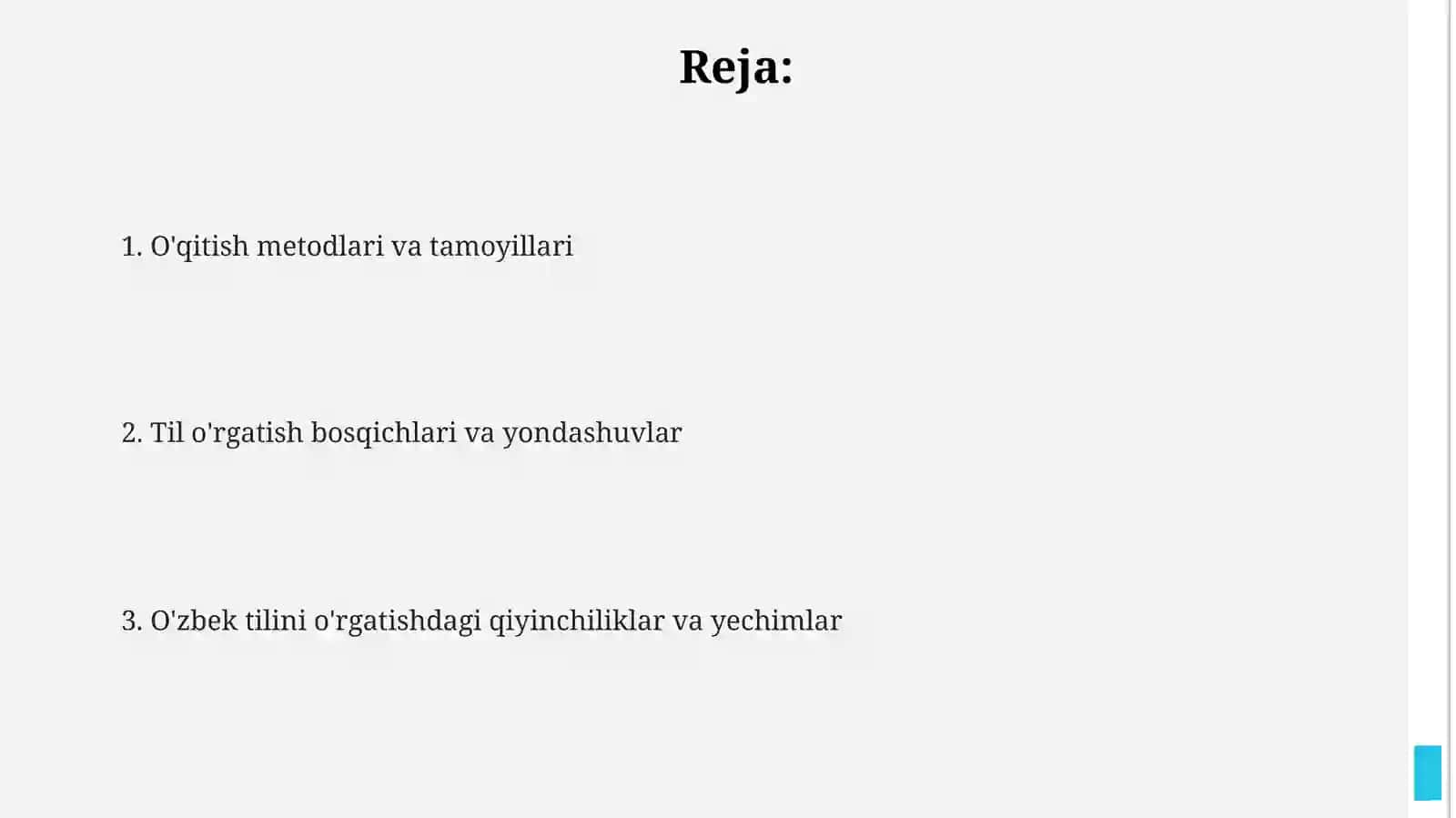 O'zbek tilini òqitishga doir yondashuv va tamoillar 2