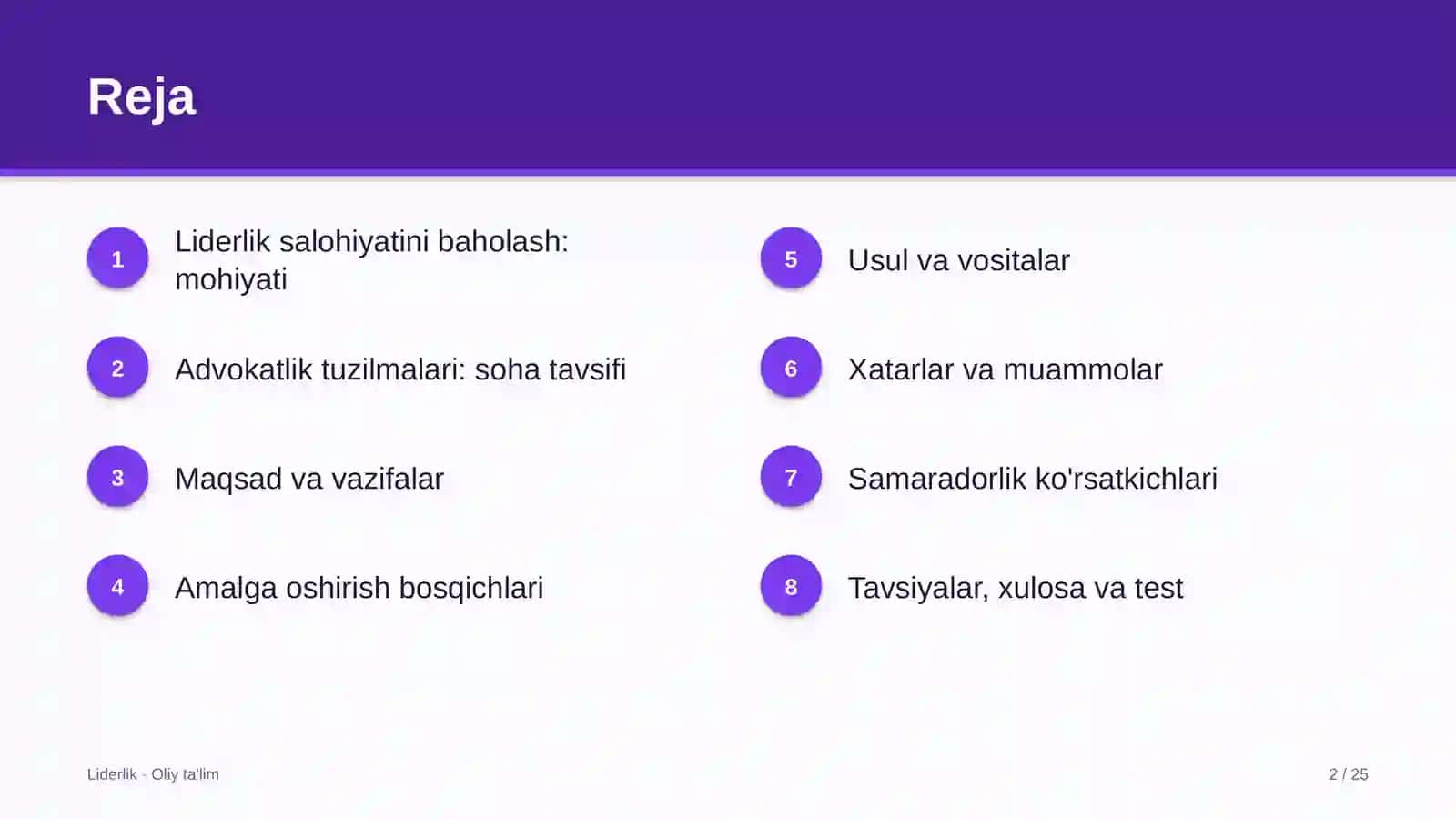 Advokatlik tuzilmalarida liderlik salohiyatini baholash 2