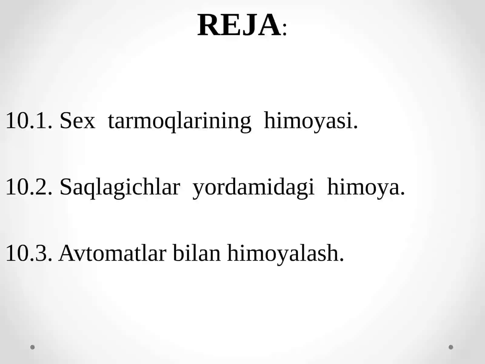 SEX ELEKTR TARMOQLARI HIMOYASI 2