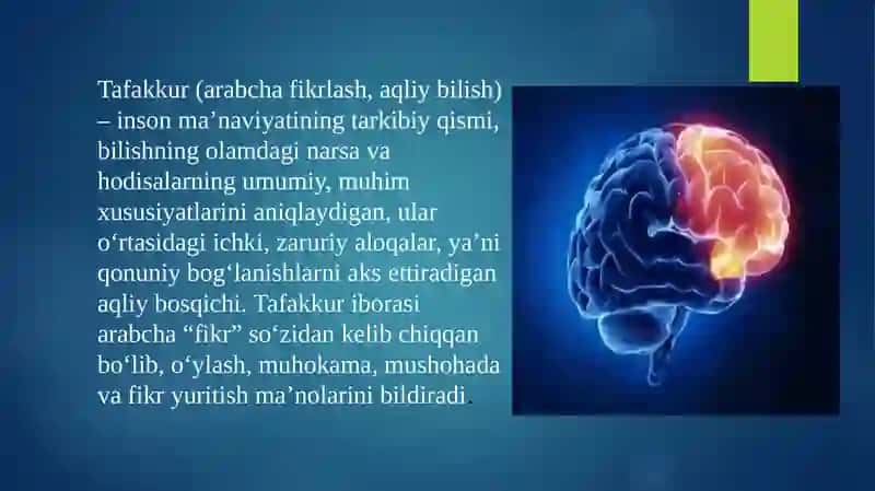 Tafakkur haqida umumiy tassavurlar va nazariy yondashuvlar 2