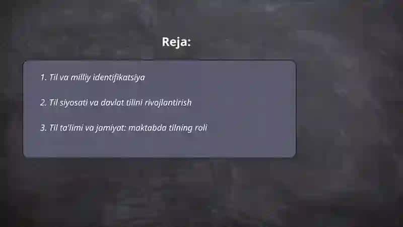 Til va jamiyat munosabatlari 2