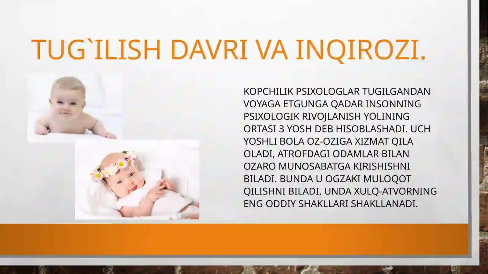 Tug`ilish davri va inqirozi 2