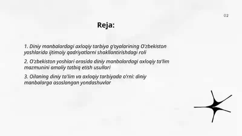 Diniy Manbalar va Axloqiy Tarbiya 2