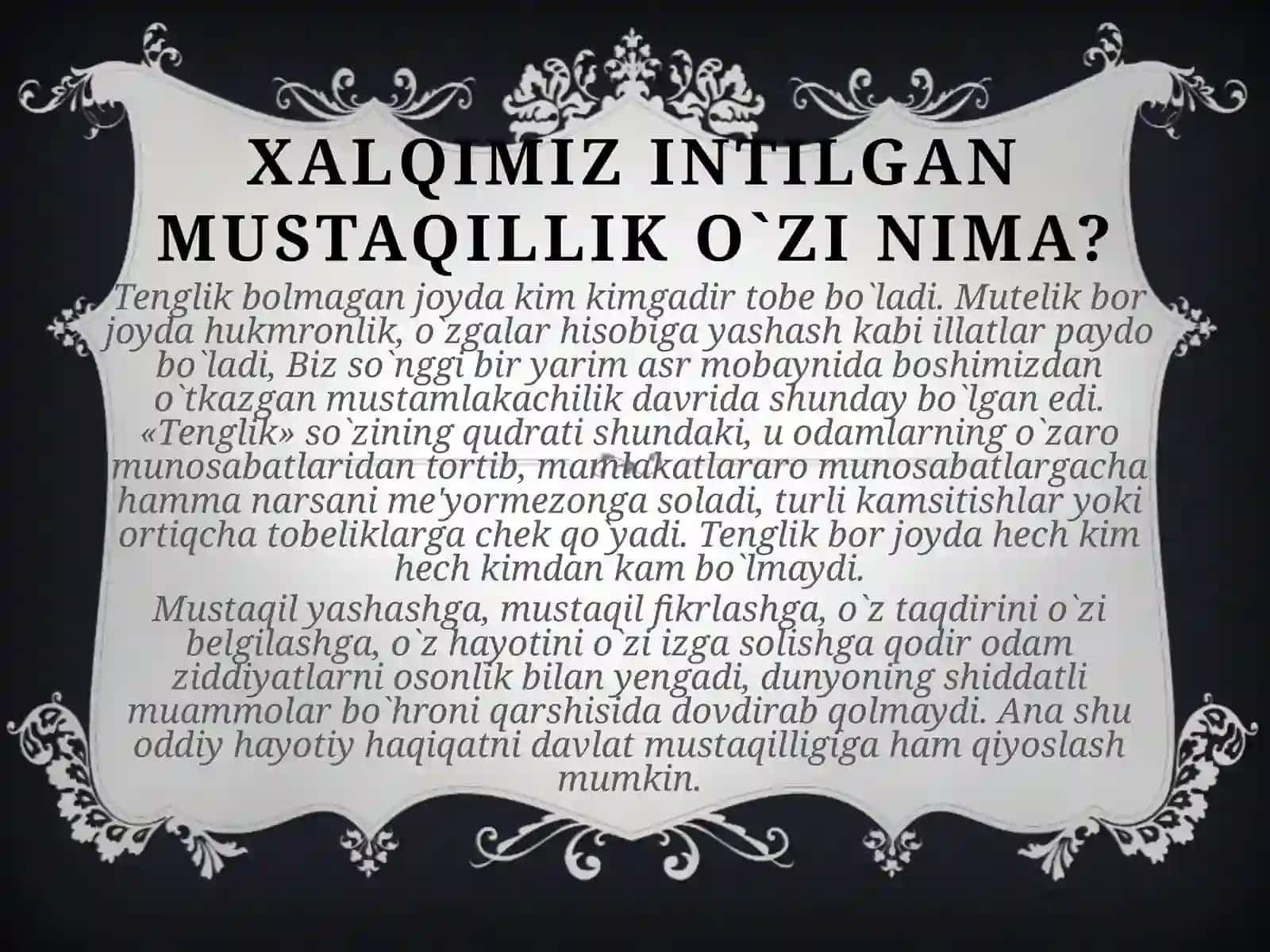 O'zbekiston Mustaqil Suveren Davlat 2