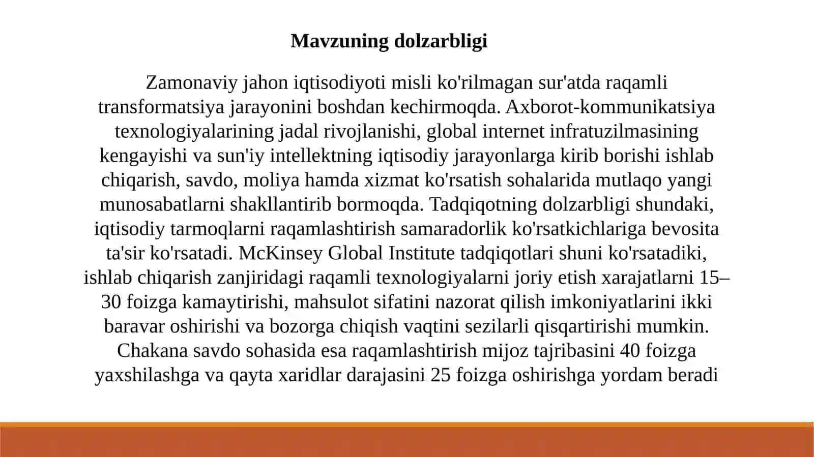 IQTISODIY TARMOQLARNI RAQAMLASHTIRISH ASOSIDA SAMARADORLIGNI OSHIRISH 2