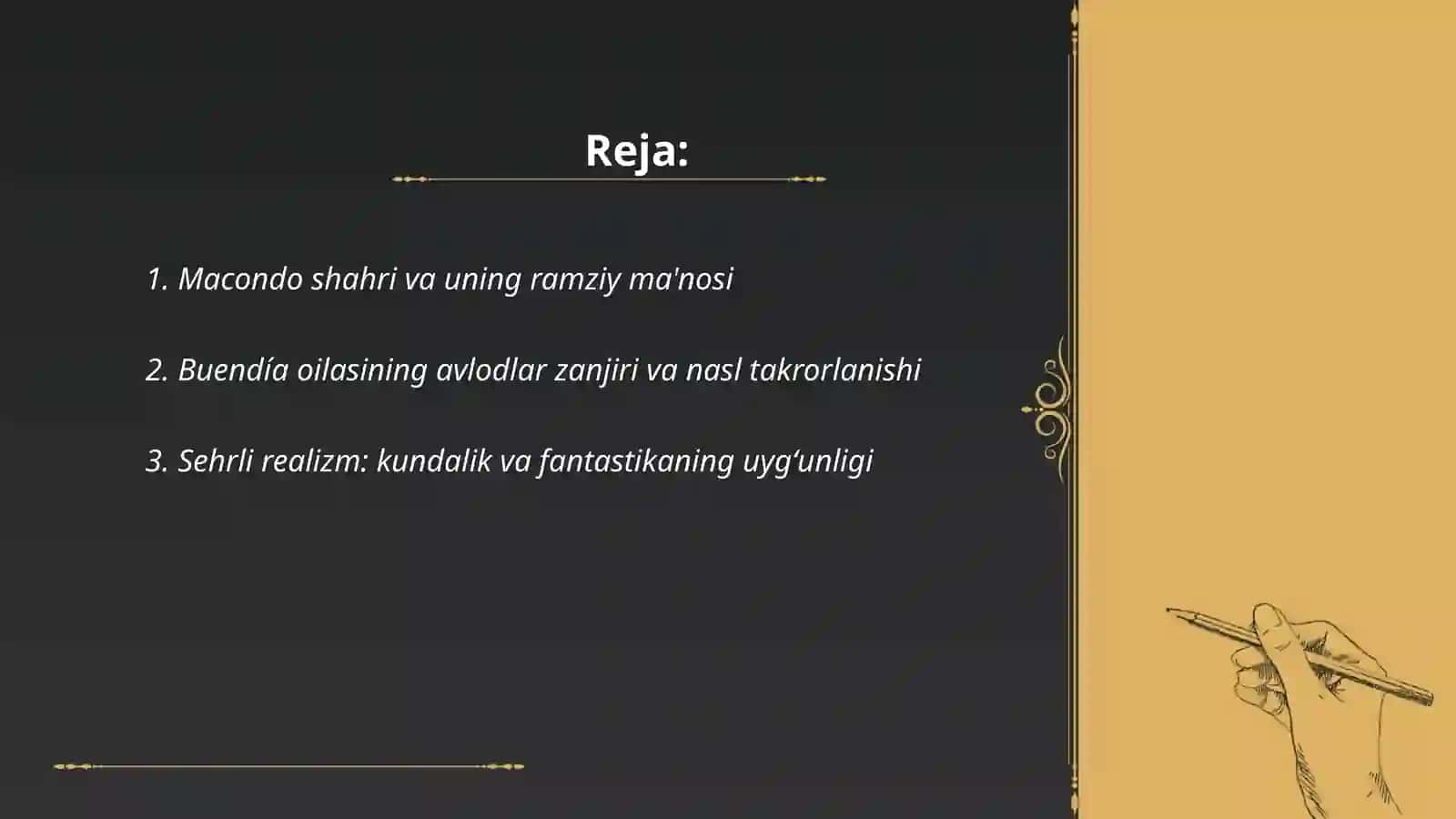 Yolgʻizlikning yuz yili 2