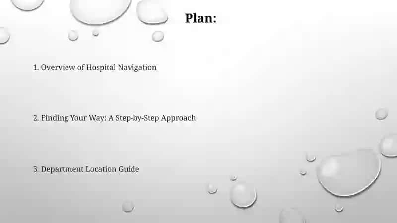 Hospital Map with English Directions 2