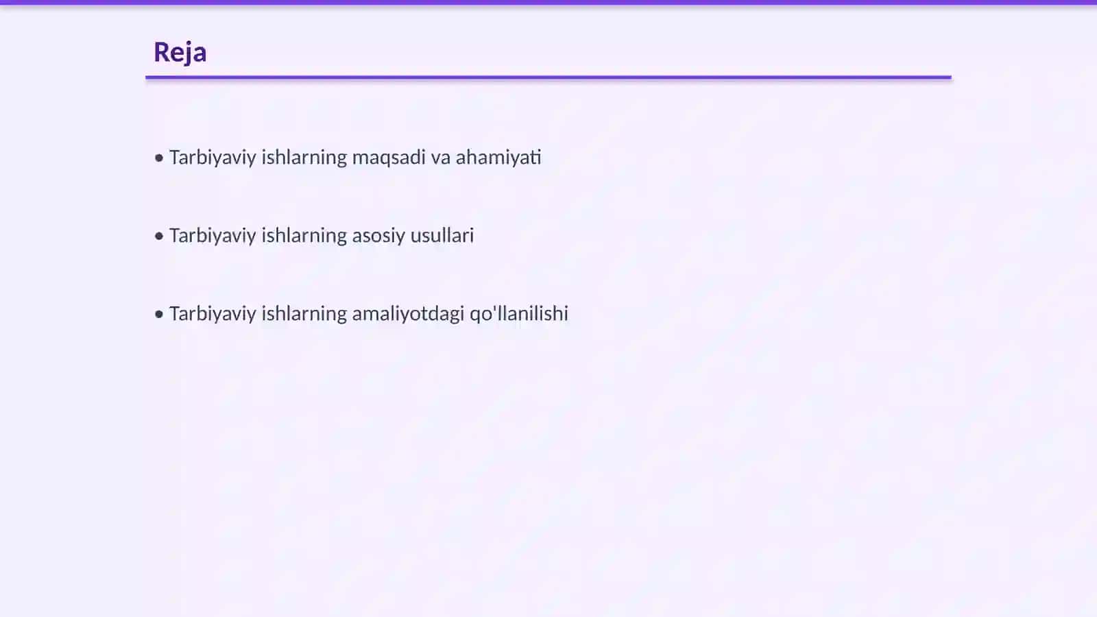 Tarbiyaviy ishlarning mazmuni va usullarini amalyotda qo'lash 2