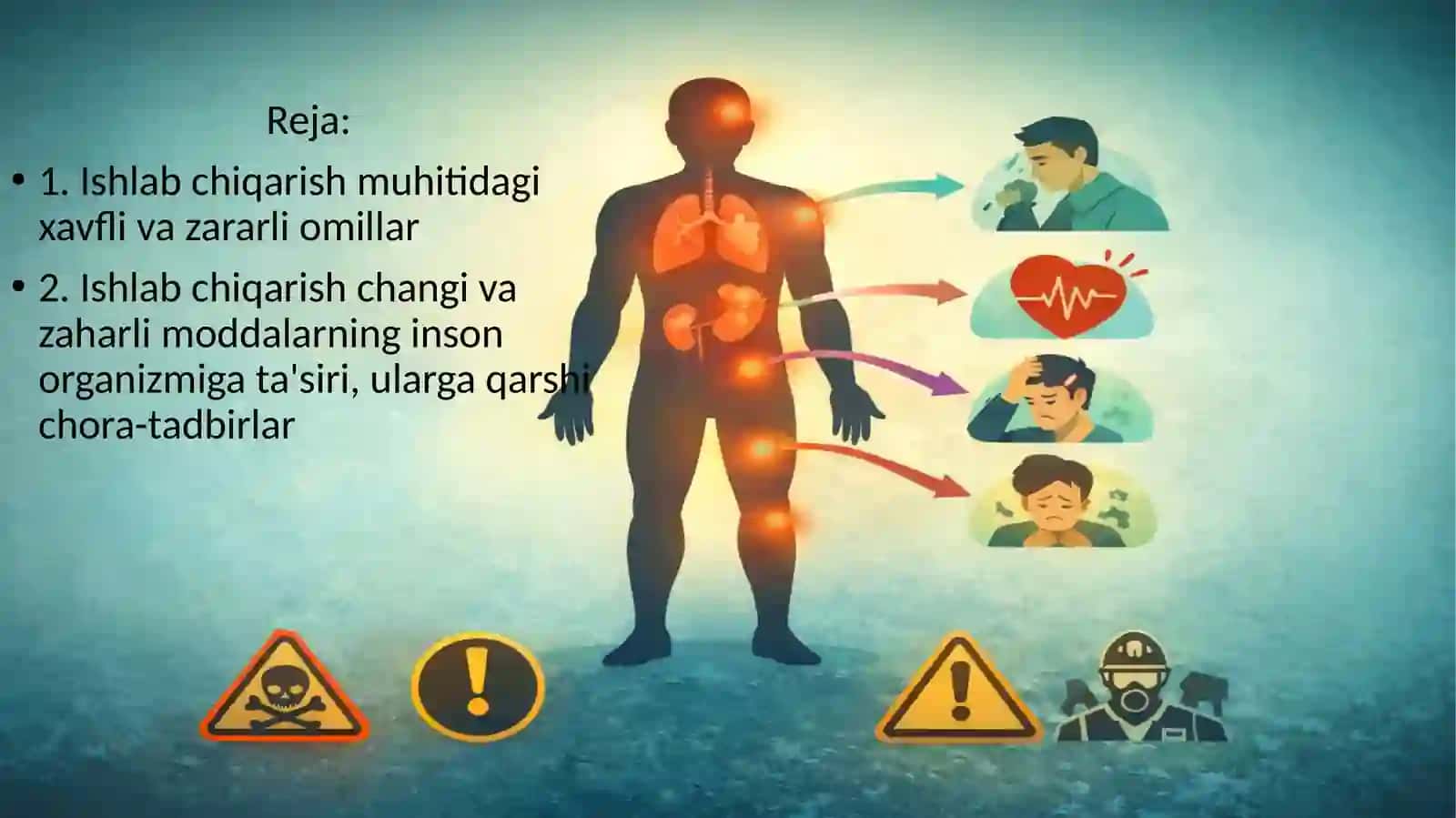 Ishlab chiqarish muhitidagi xavfli va zararli omillar 2