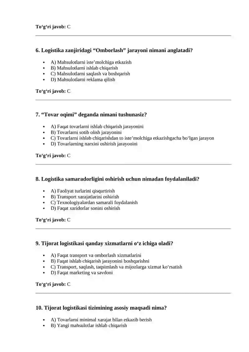 Tijorat logistikasi 2