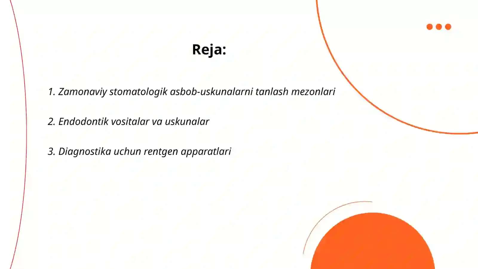 Zamonaviy stomatalogik asbob uskunalar 2