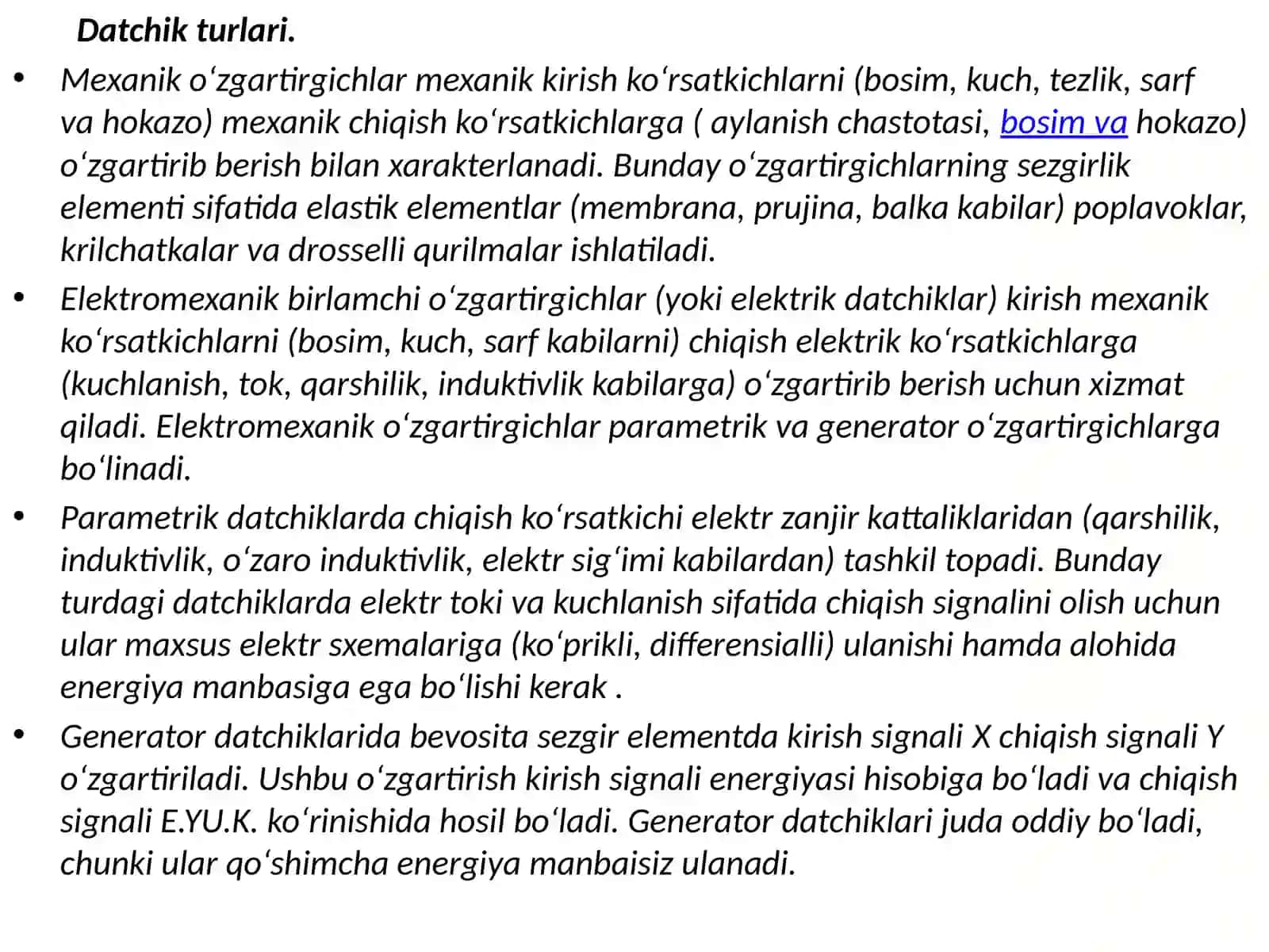 Tezlikni uldicha elektr datchiklari 2
