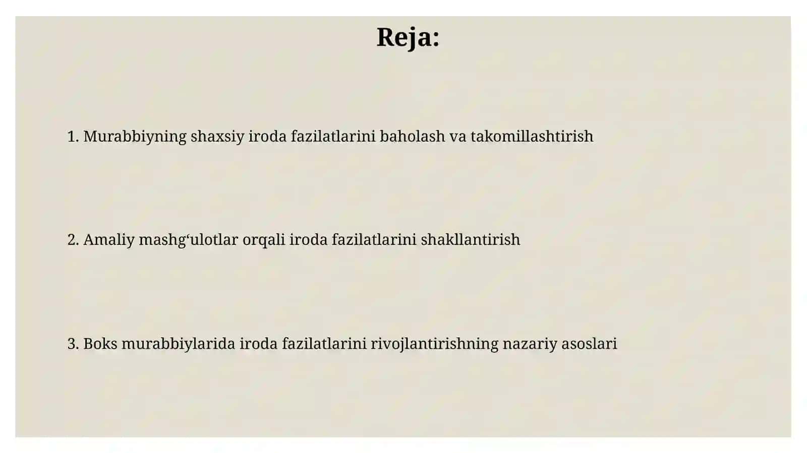 Iroda Sifatlarini Aniqlash 2