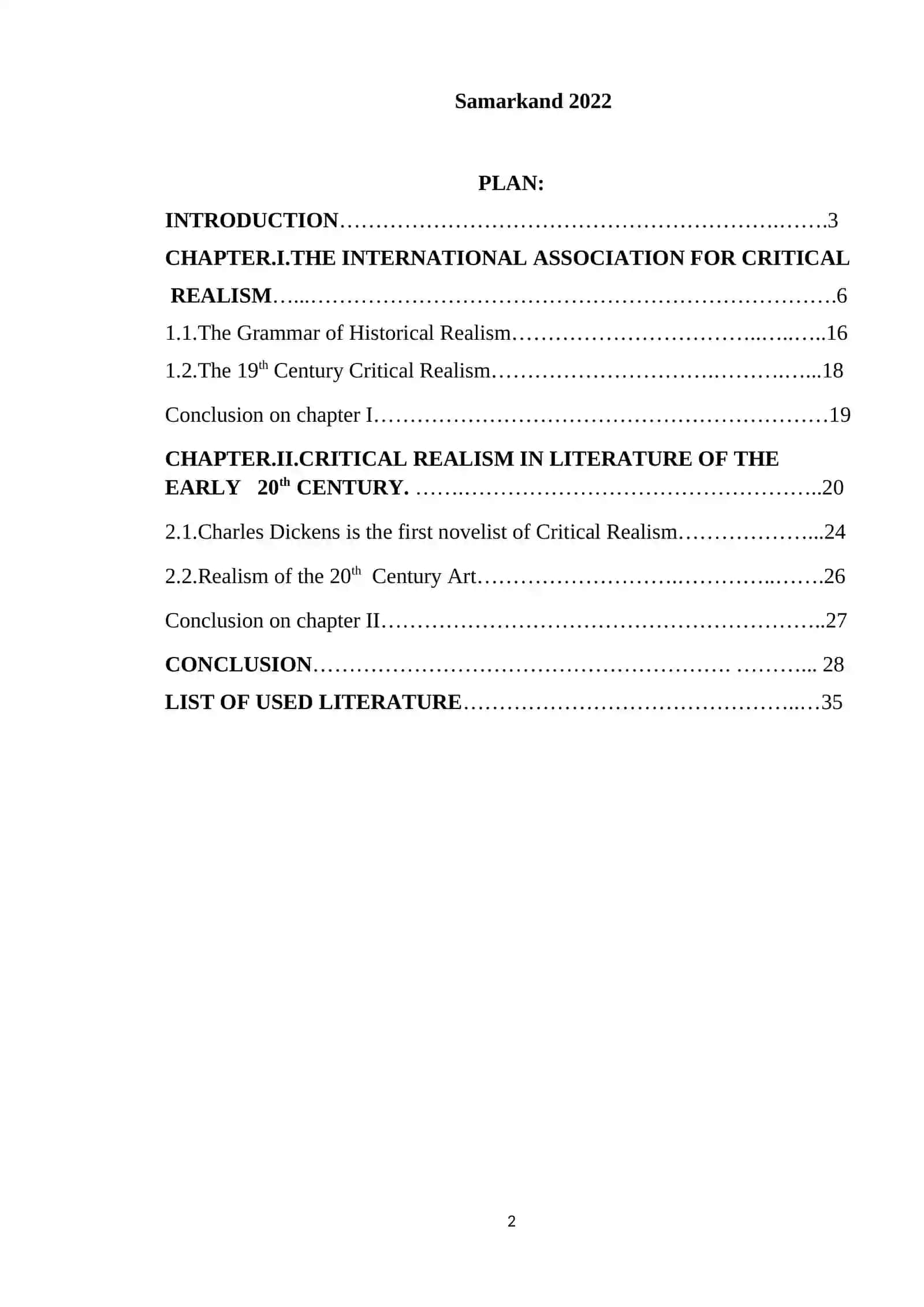 Course Paper on Critical Realism 2