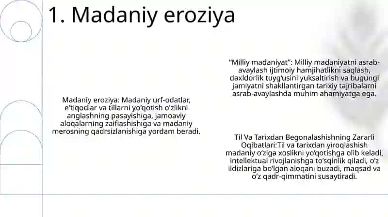 Milliy Madaniyat,Til Va Tarixdan Begonalashishning Zararli Oqibatlari 2