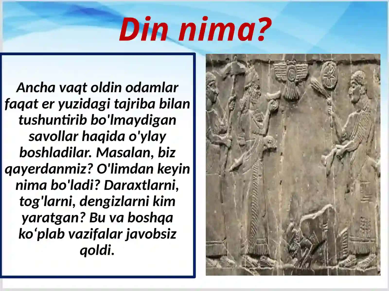 Qadimgi dinlarning axloq tarbiyasidagi roli 2