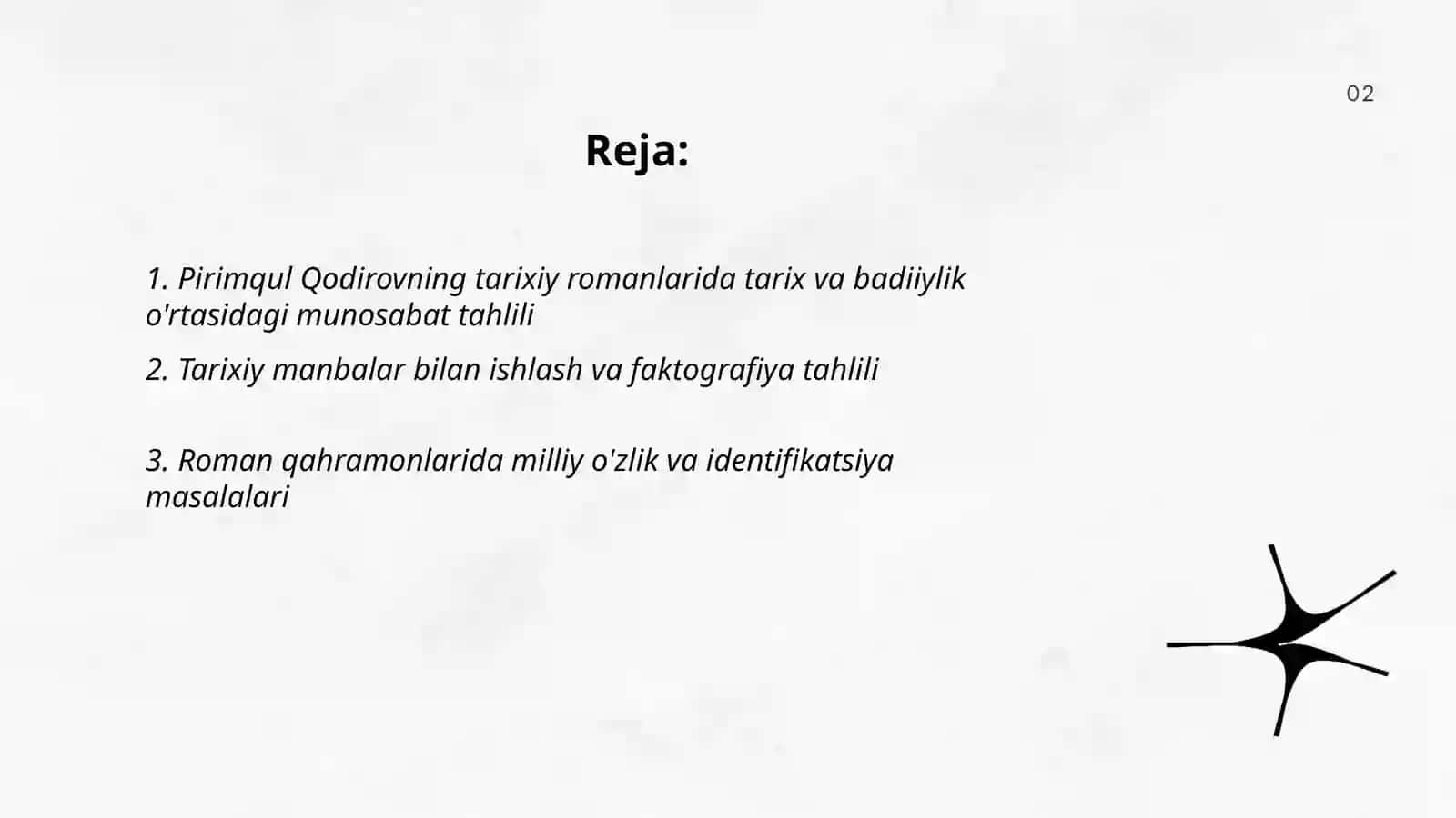 Pirimqul Qodirovning tarixiy romanlari tahlili 2