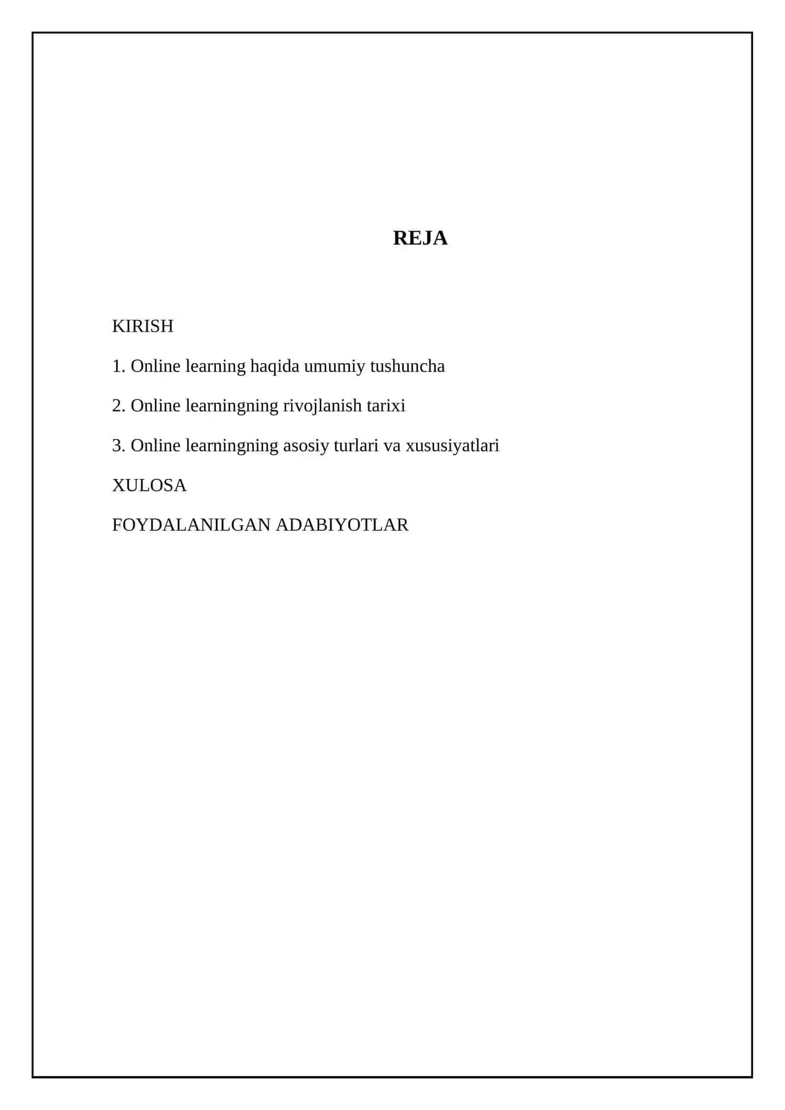 Online learning 2