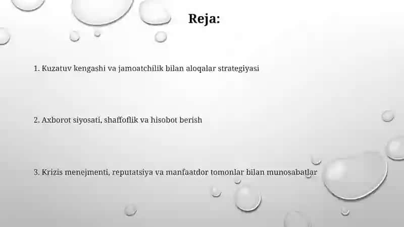 Kuzatuv kengashi va jamoatchilik bilan ishlash 2