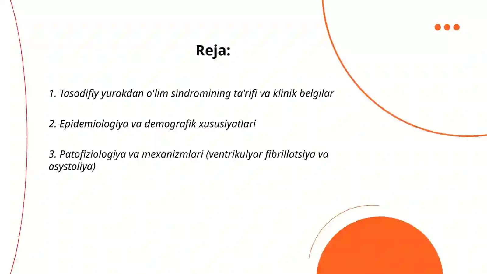 Tasodifiy yurakdan o'lim sindromi 2