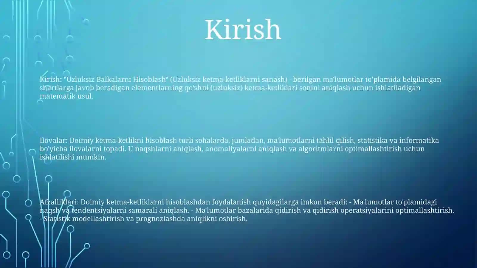UzluksizBalkalarniHisoblash 2