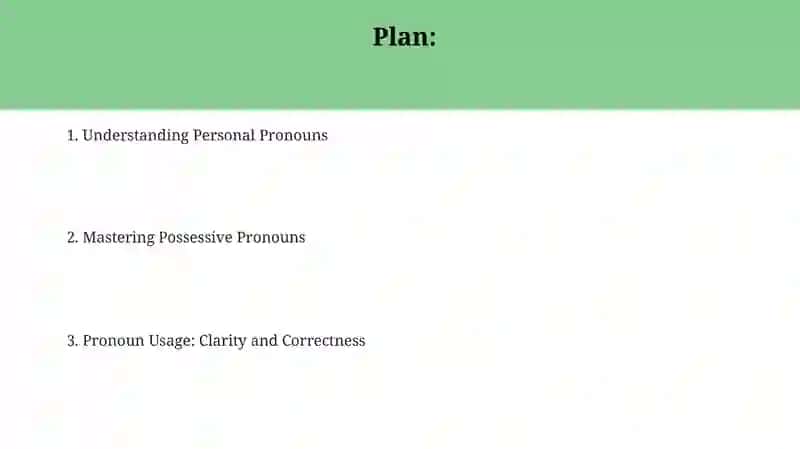 Understanding Personal Pronouns 2