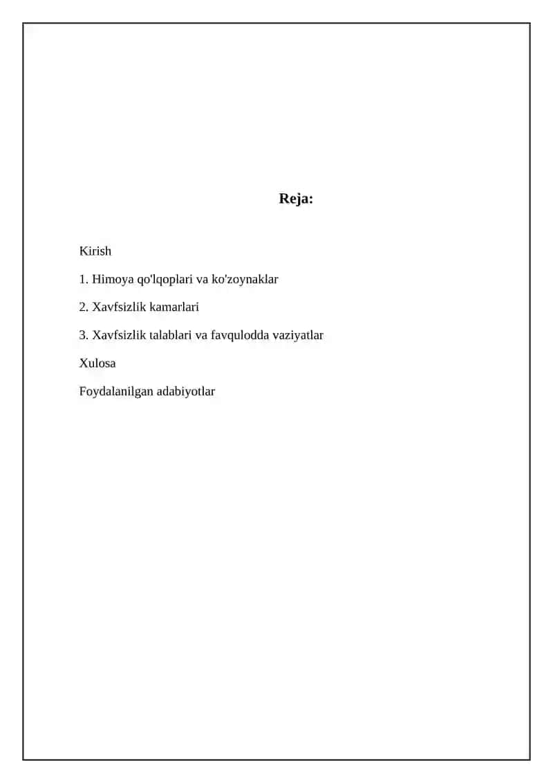Shaxsiy himoya vositalari 2