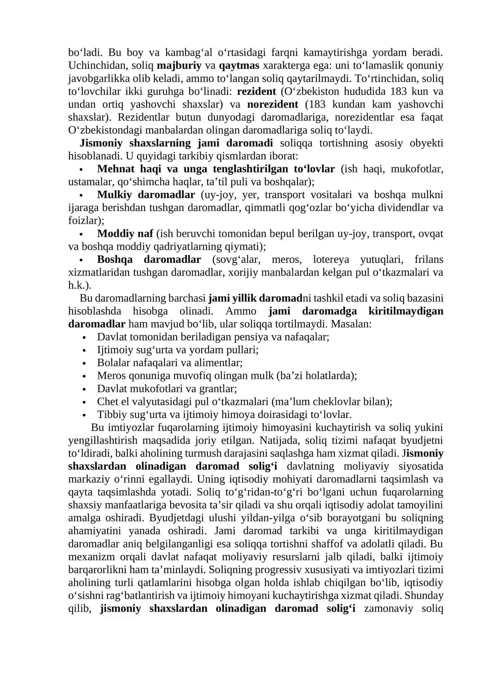 Jismoniy shaxslardan olinadigan daromad solig‘i 2