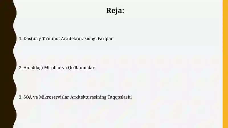 Dasturiy Ta'minot Arxitekturasidagi Farqlar 2