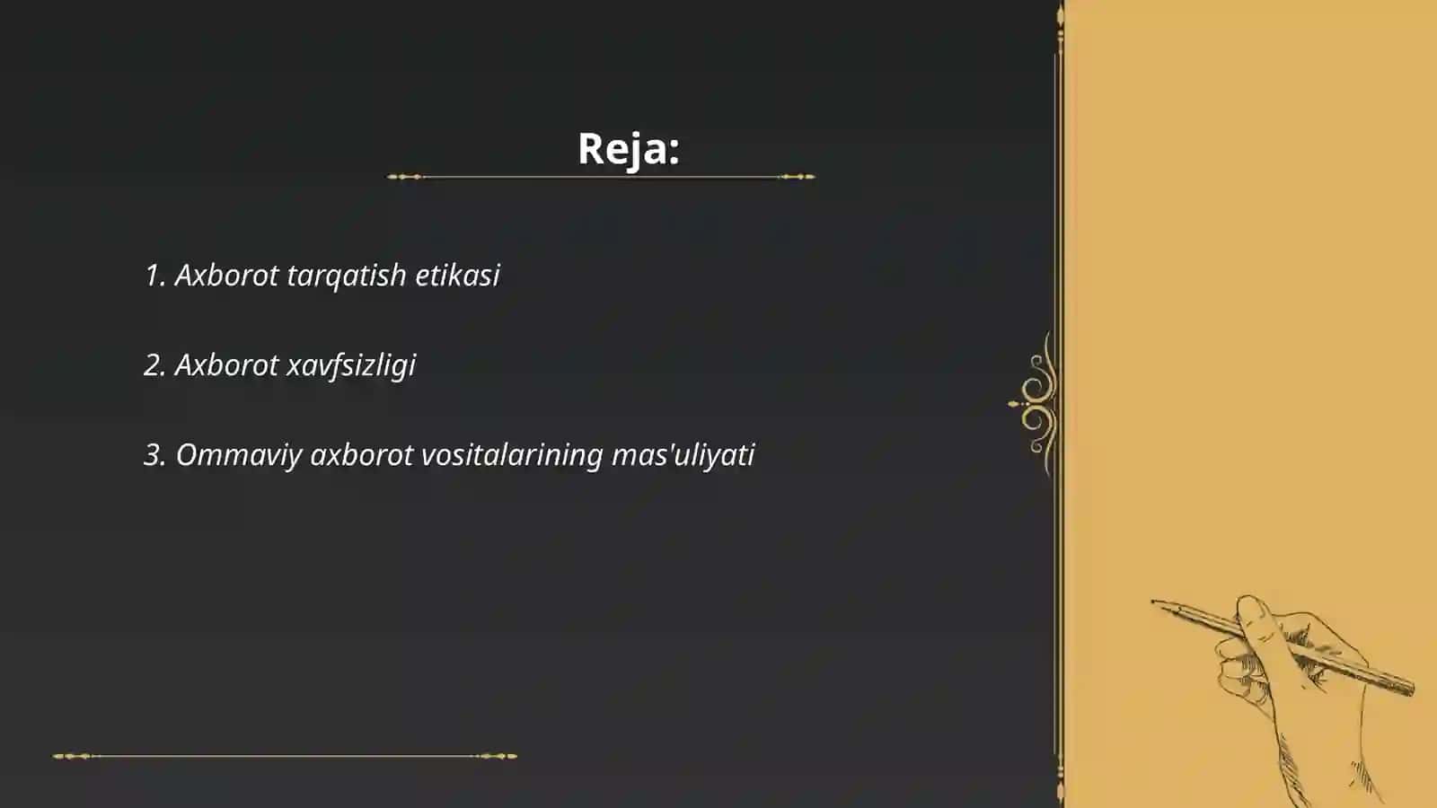 Media maydonda axborot tarqatish madaniyati 2