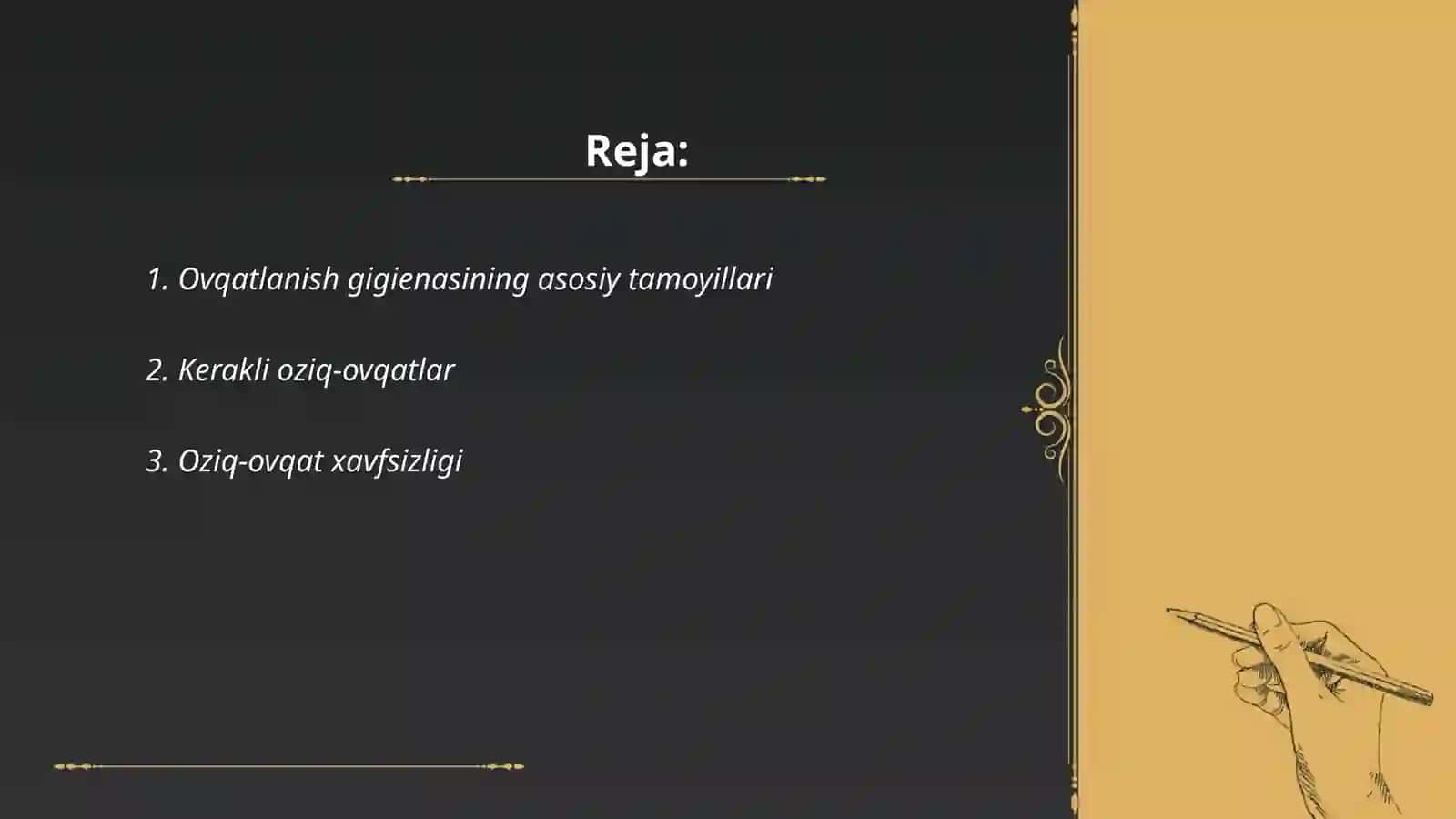 Ovqatlanish gigienasi 2