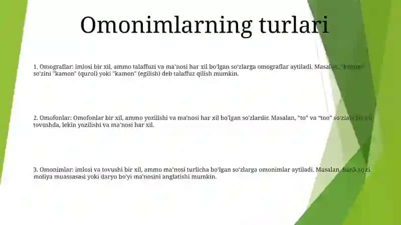 Omonimlar Turlari Va Manbalari 2
