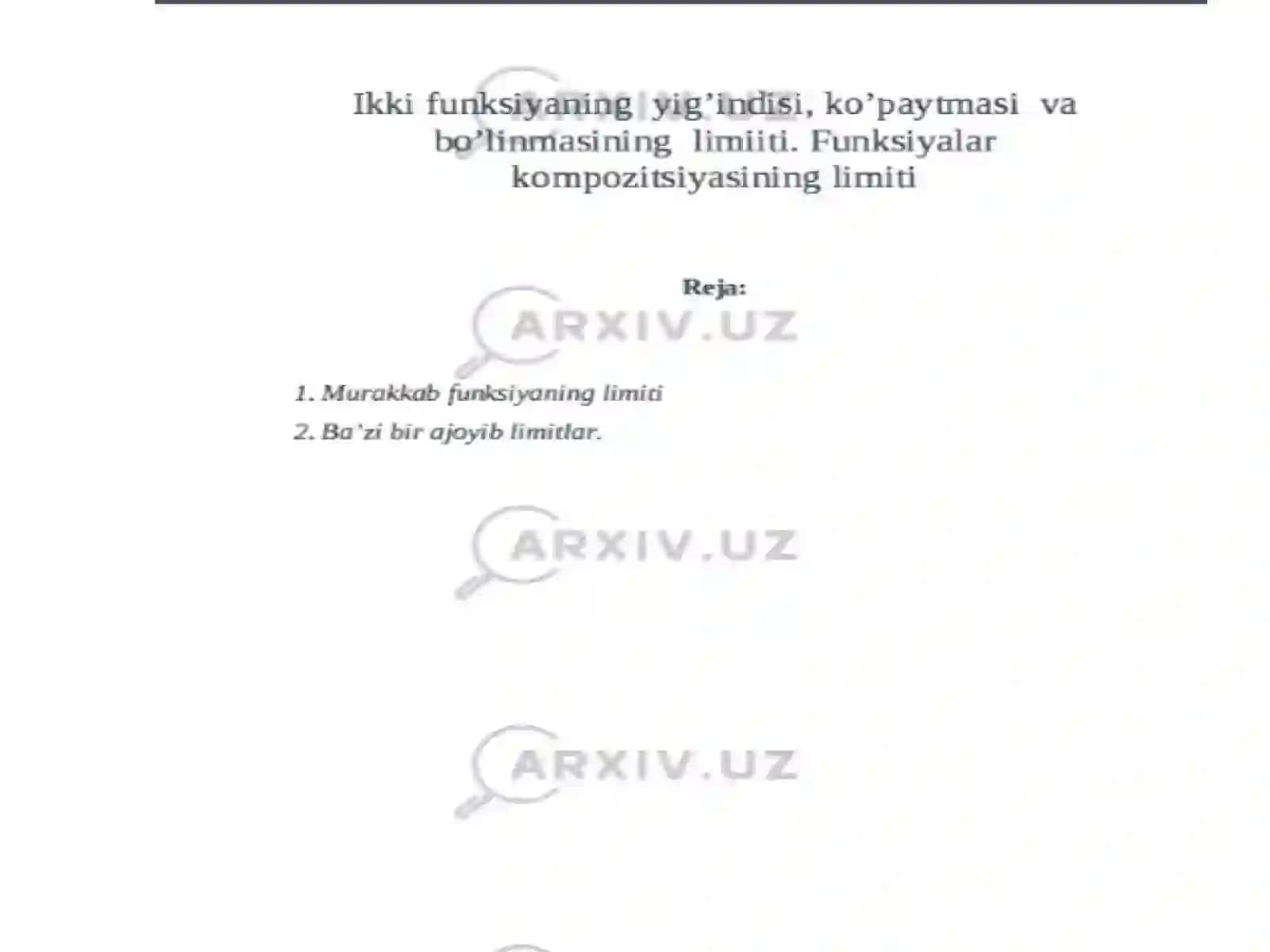 Funksiyayig'indisi 2